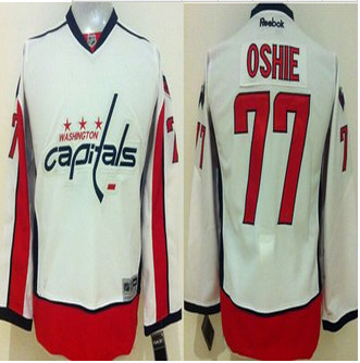 Youth Washington Capitals #77 T.J Oshie White Stitched NHL Jersey