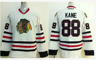 Youth NHL Chicago Blackhawks #88 Patrick Kane White Jersey
