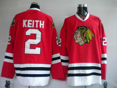 Youth kids Chicago Blackhawks #2 Duncan Keith red