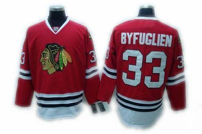 Youth kids Chicago Blackhawks #33 BYFUGLIEN red