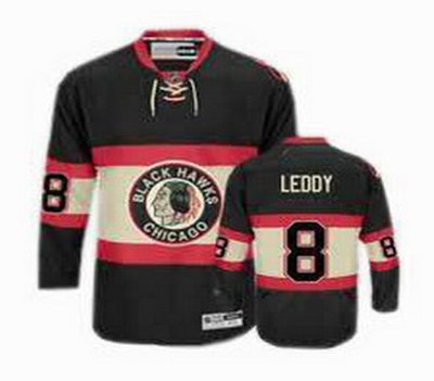 Youth Chicago Blackhawks 8 Nick Leddy black third jerseys