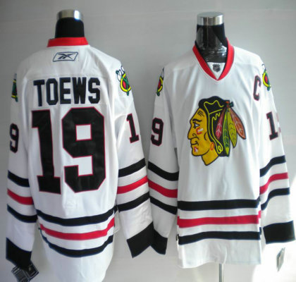youth Jerseys Chicago Blackhawks 19 Janathan Toews white 2