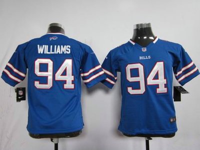 Nike NFL Youth Buffalo Bills 94 Williams Blue Jerseys