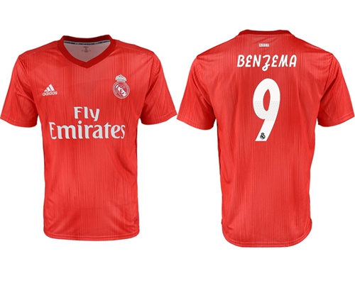 Real Madrid #9 Benzema Third Soccer Club Jersey
