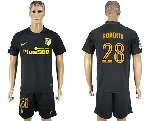 Atletico Madrid #28 Roberto Away Soccer Club Jersey