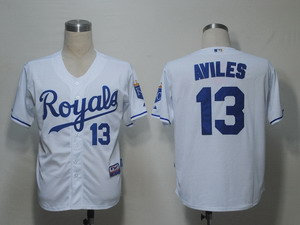 Kansas City Royals 13 Aviles White