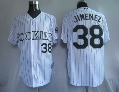 MLB Jerseys Colorado Rockies 38# Jimemez White