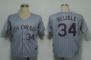Colorado Rockies 34 Belisle Gery Cool Base Jerseys