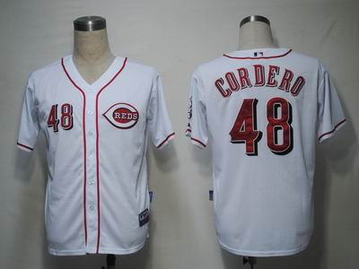 MLB Jerseys Cincinnati Reds 48 Cordero White Cool