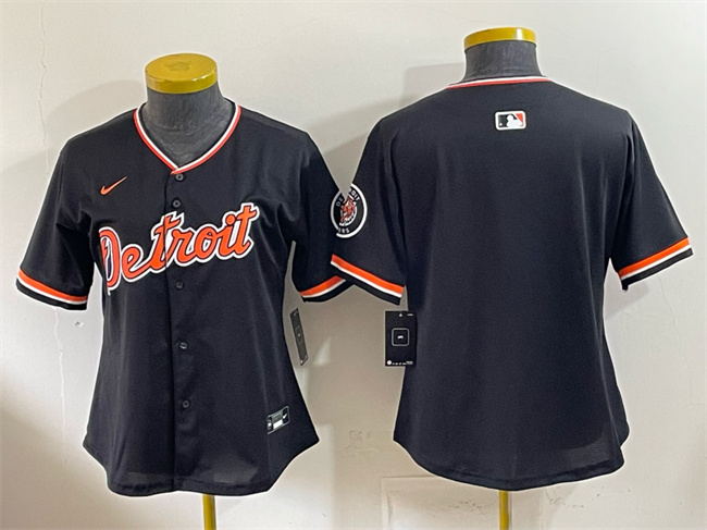 Youth Detroit Tigers Blank Black 2026 Alternate Vapor Premier Limited Stitched Baseball Jersey