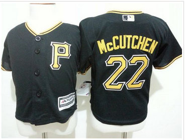 Toddler Pittsburgh Pirates #22 Andrew McCutchen Black Cool Base Stitched MLB Jersey