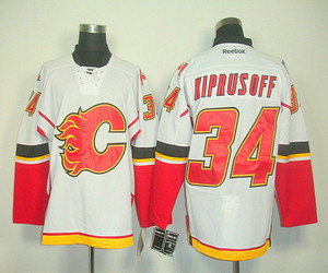 Calgary Flames 34 KIPRUSOFF WHITE nhl jerseys