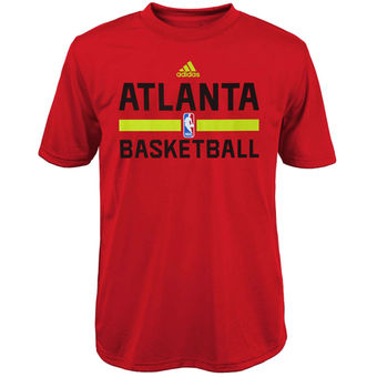 Youth Atlanta Hawks adidas Red Practice climalite T-Shirt