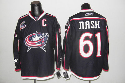 Columbus Blue Jackets #61 Rick Nash blue jerseys