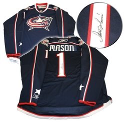 NHL Columbus Blue Jackets #1 Mason Blue Jersey