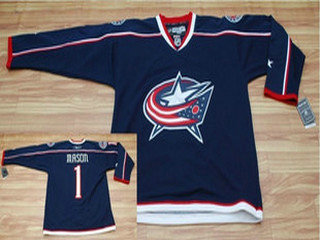 NHL jerseys Columbus Blue Jackets 1 MASON blue
