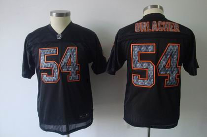 Youth chicago Bears 54 Brian Urlacher Black United Sideline Jerseys