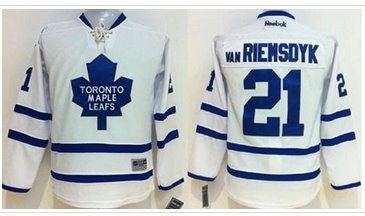 Youth NHL Maple Leafs #21 James Van Riemsdyk White Stitched Jersey