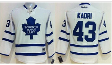 Youth NHL Maple Leafs #43 Nazem Kadri White Stitched Jersey