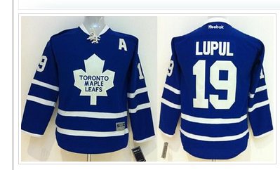 youth Toronto Maple Leafs #19 Joffrey Lupul Blue Home NHL Jersey