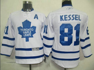 Pittaburgh Toronto Maple Leafs 81 KESSEL White youth jersey