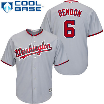 Nationals #6 Anthony Rendon Grey Cool Base Stitched Youth MLB Jersey