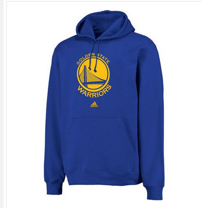 Adidas Golden State Warriors Logo Pullover Hoodie Sweatshirt Royal