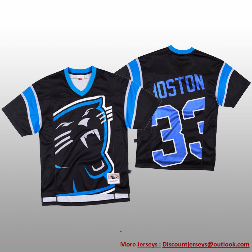 NFL Carolina Panthers #33 Tre Boston Black Men's Mitchell & Nell Big Face Fashion Limited NFL Jersey