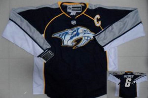 Nashville Predators 6 WEBER black white
