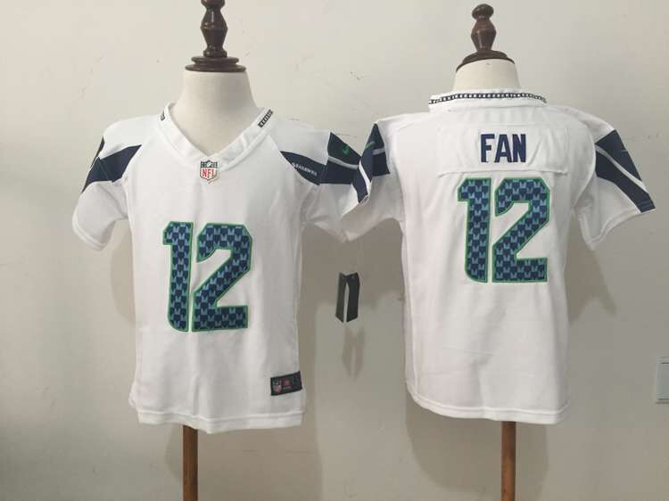2-6 Years Old Kids Kam Chancellor Seattle Seahawks #12 Fan White Nike Jersey