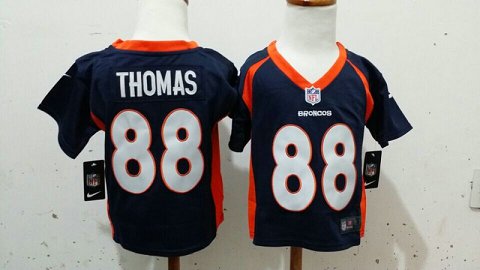 2-6 Kids Demaryius Thomas Denver Broncos #88 Blue Jersey