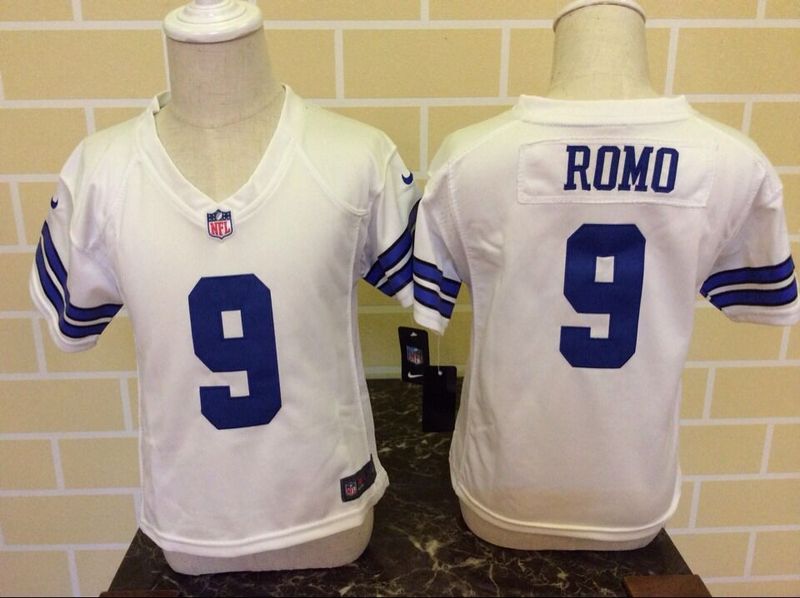2-6 Kids Tony Romo Dallas Cowboys #9 White Nike Jersey