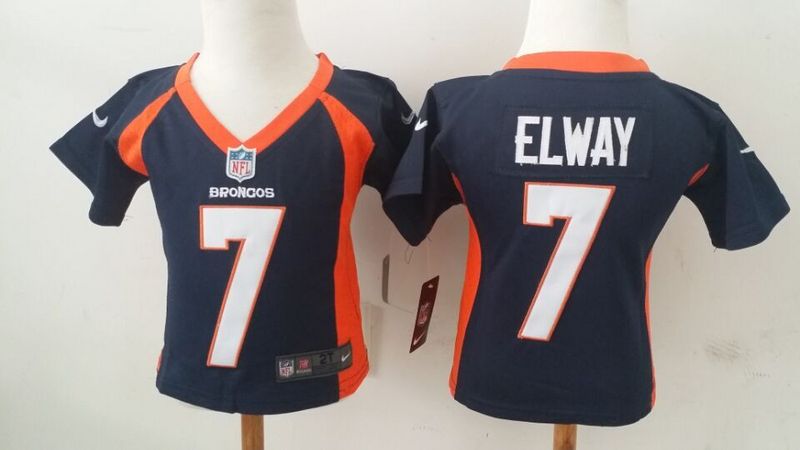 2-6 Kids John Elway Denver Broncos #7 Blue Jersey