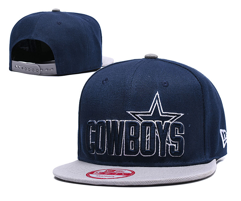 NFL Dallas Cowboys Team Logo Black Adjustable Hat 3