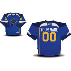 Reebok St. Louis Blues Youth Replica Home Custom Jersey - Royal Blue