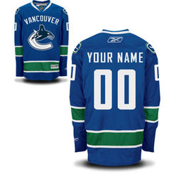 Reebok Vancouver Canucks Custom Youth Premier Home Jersey