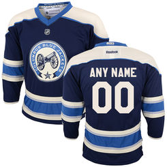 Reebok Columbus Blue Jackets Youth Replica Alternate Custom Jersey - Royal
