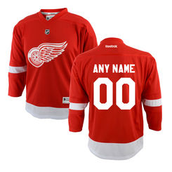 Reebok Detroit Red Wings Toddler Replica Home Custom Jersey - Red 2t-4t