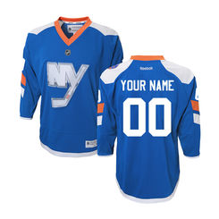 Reebok New York Islanders Youth Replica Alternate Custom Jersey - Blue