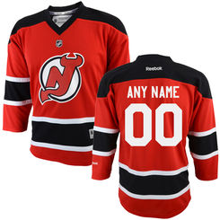 Reebok New Jersey Devils Youth Replica Home Custom Jersey - Red