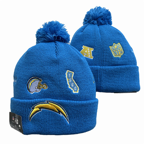 Chargers Team Logo Pom Knit Hat YD