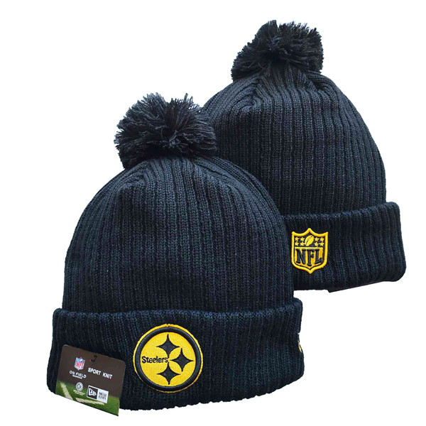 Steelers Black Knit Hat -YD