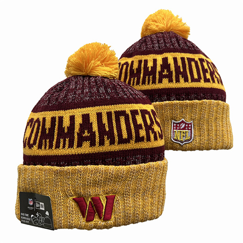 Washington Commanders Team Logo Pom Knit Hat YD-1