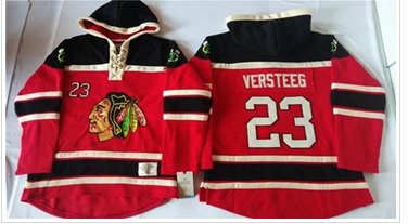 Chicago Blackhawks #23 Kris Versteeg Red Sawyer Hooded Sweatshirt Stitched NHL jersey