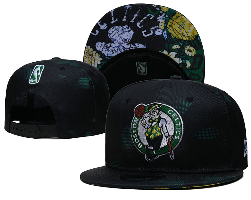 Celtics Black Snapback Hat - -YD