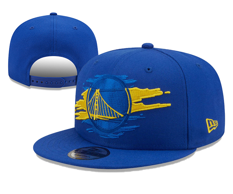 Warriors Team Logo Tear Blue New Era Adjustable Hat YD