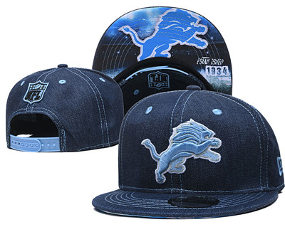 Lions Team Logo Navy Established Adjustable Hat YD