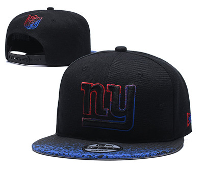 New York Giants Team Logo Black Adjustable Hat YD