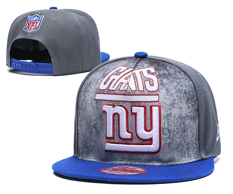 New York Giants Team Logo Gray Adjustable Hat TX