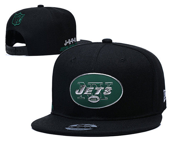 Jets Team Logos Adjustable Hat Black YD